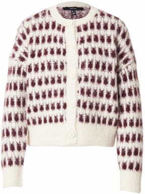 VERO MODA Kardigán 'VMLISA'  béžová / vínovo červená