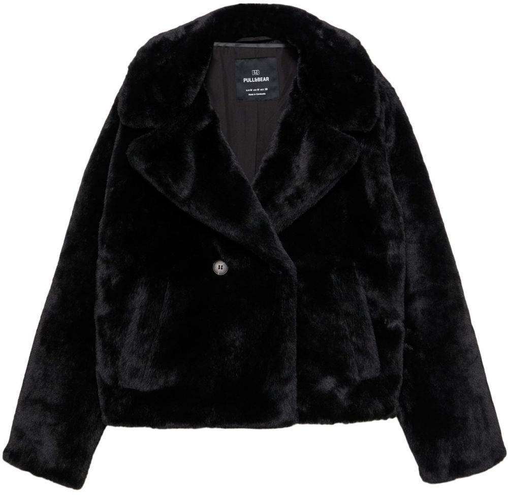 Pull&Bear Zimná bunda  čierna