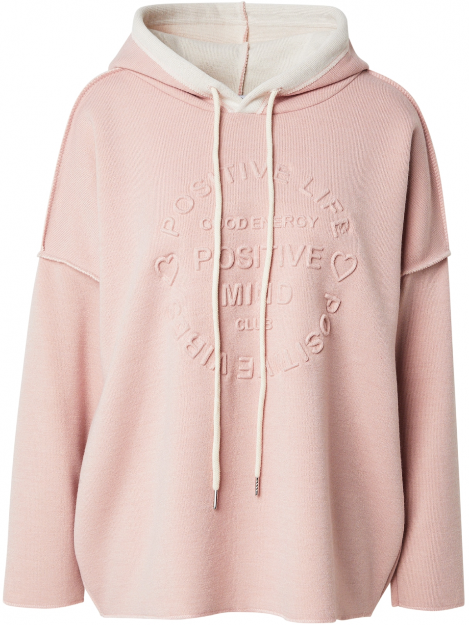 Zwillingsherz Sveter  krémová / ružová