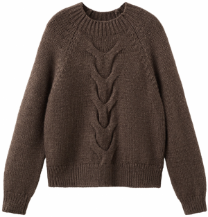 MANGO Sveter 'NOLITA'  čokoládová