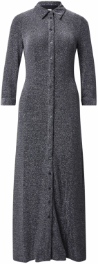 YAS Košeľové šaty 'YASSAVANNA'  čierna melírovaná