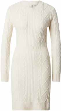 PIECES Pletené šaty 'PCRORY'  biela