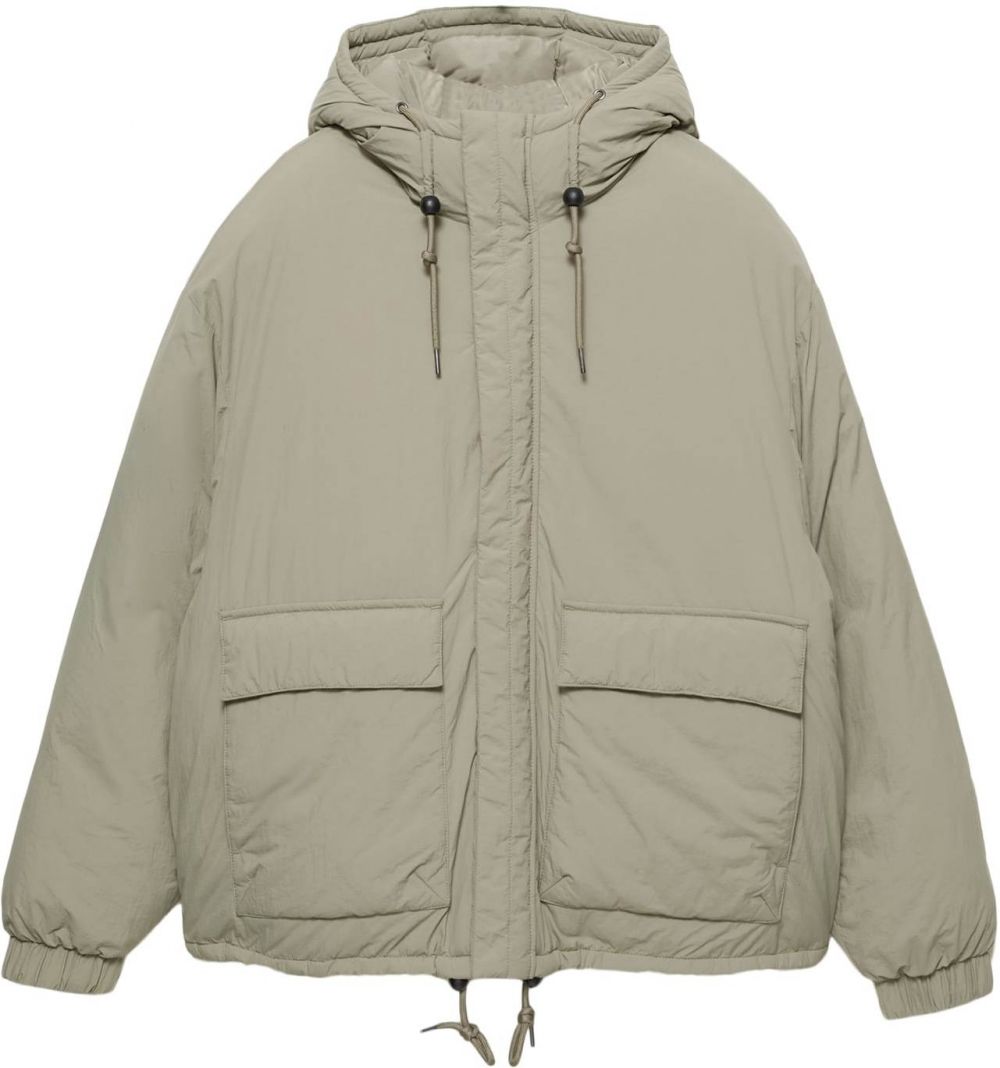 Pull&Bear Zimná bunda  pastelovo zelená