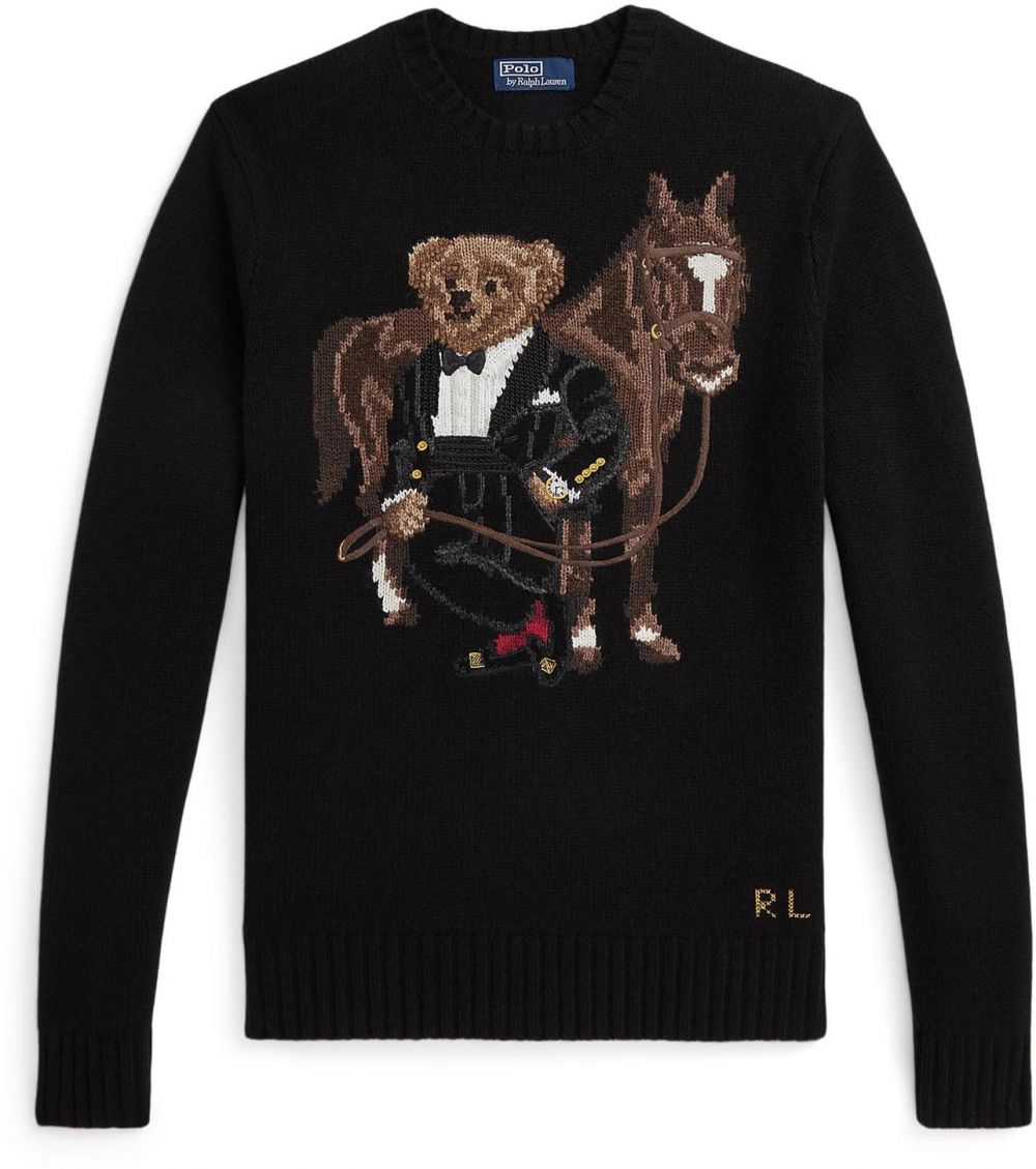 Polo Ralph Lauren Sveter  svetlobéžová / mokka / čierna / biela