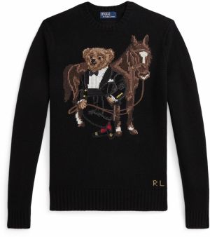 Polo Ralph Lauren Sveter  svetlobéžová / mokka / čierna / biela