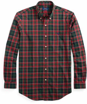 Polo Ralph Lauren Košeľa  béžová / zelená / jedľová / červená