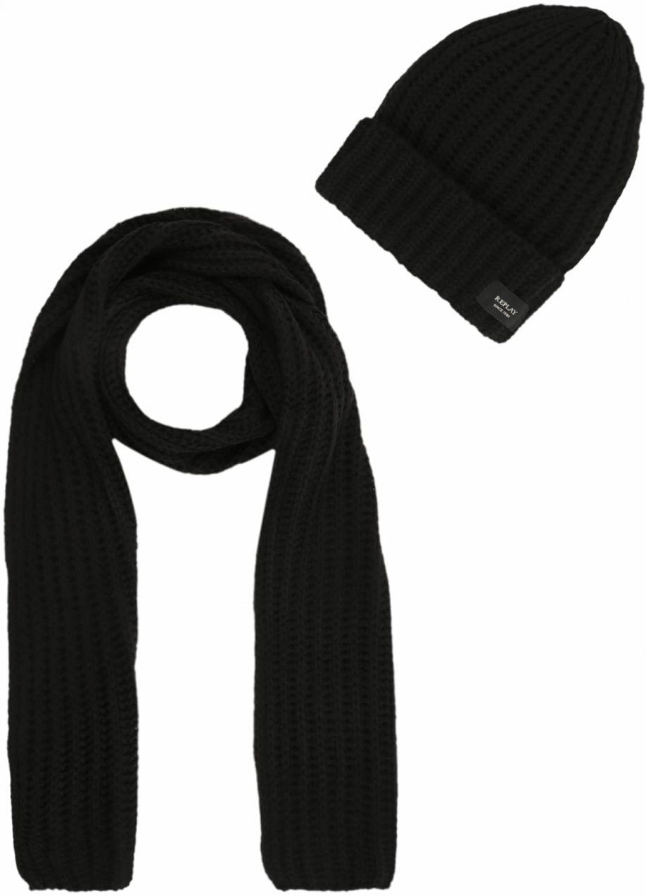 REPLAY Čiapky  čierna