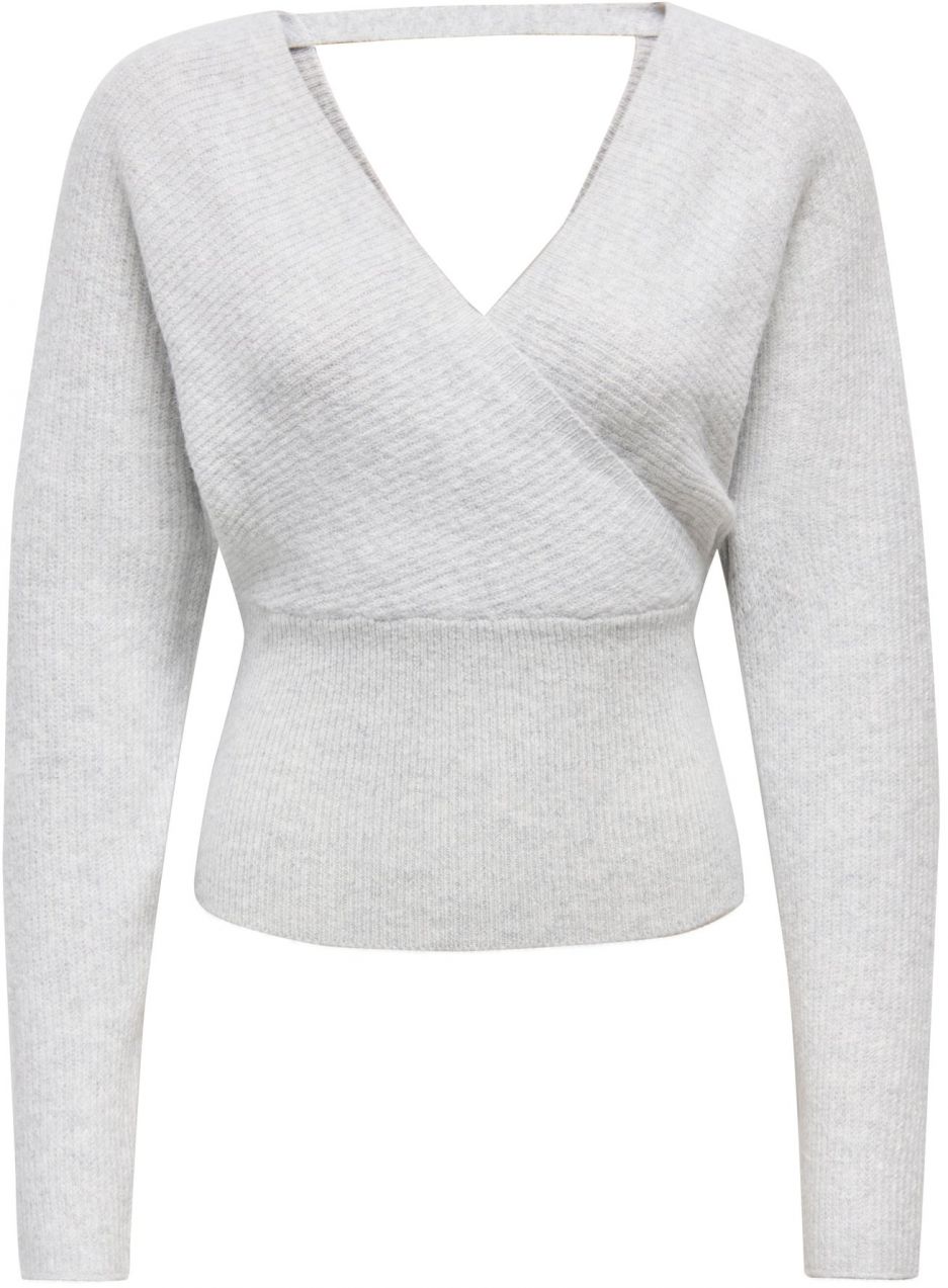 ONLY Sveter 'ONLWINNIE'  sivá melírovaná