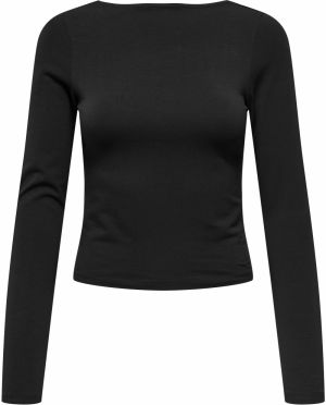 ONLY Tričko 'ONLKISS'  čierna