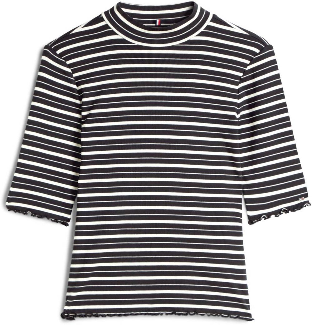 TOMMY HILFIGER Tričko  čierna / biela