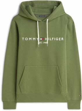 TOMMY HILFIGER Mikina  námornícka modrá / olivová / červená / biela
