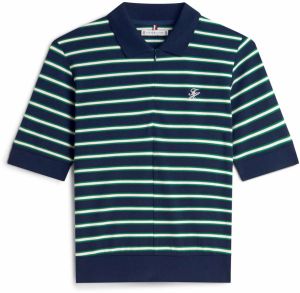 TOMMY HILFIGER Tričko  svetlobéžová / námornícka modrá / tmavozelená