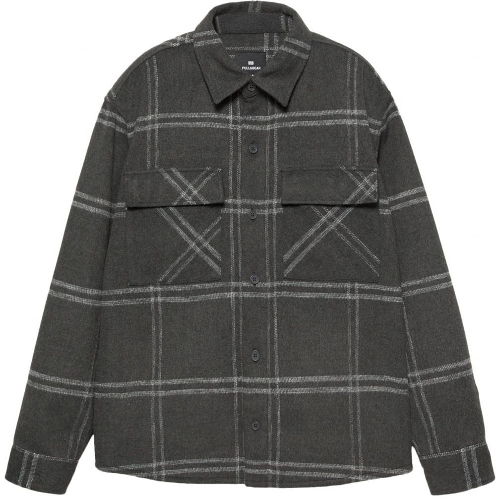 Pull&Bear Prechodná bunda  čierna / biela