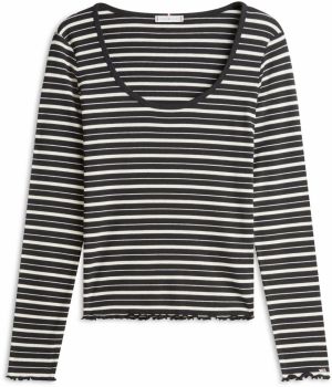 TOMMY HILFIGER Tričko  čierna / biela