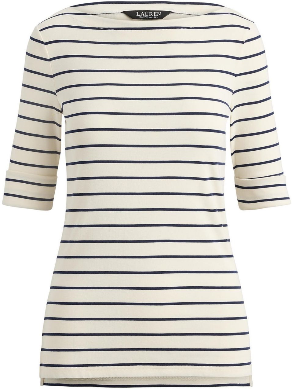 Lauren Ralph Lauren Tričko  slonová kosť / námornícka modrá