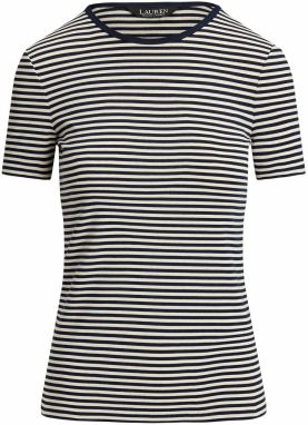 Lauren Ralph Lauren Tričko  čierna / biela
