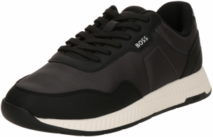 BOSS Nízke tenisky 'Titanium'  antracitová / čierna
