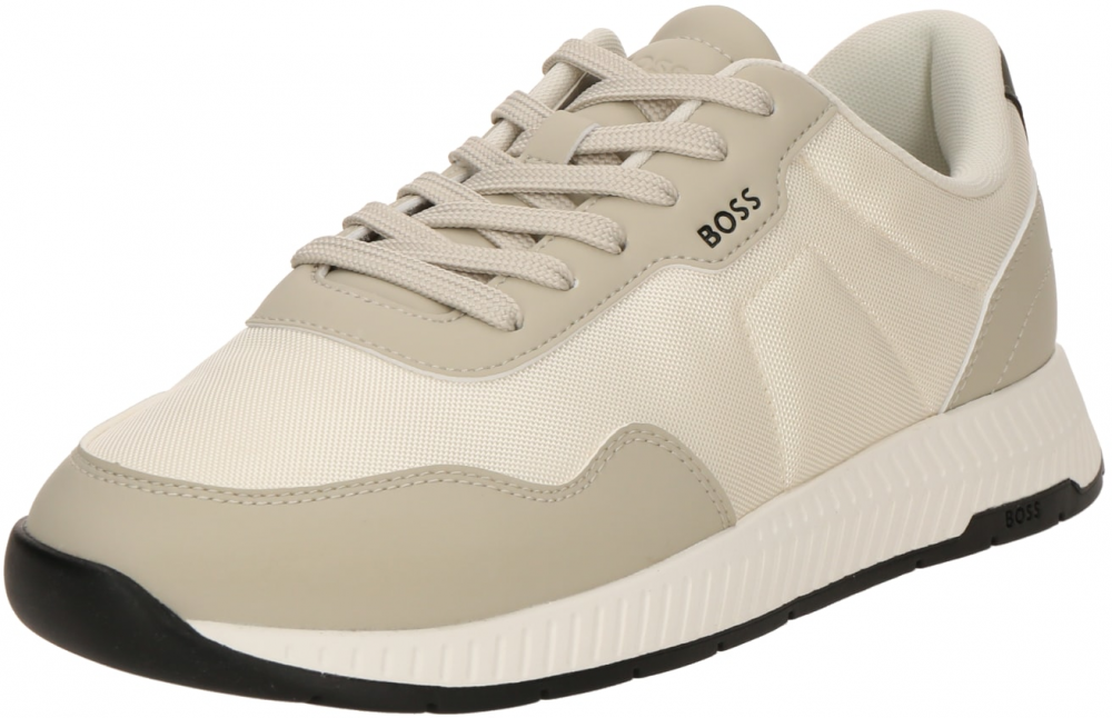 BOSS Nízke tenisky 'Titanium'  svetlobéžová / tmavobéžová