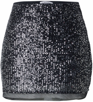 studioselect Sukňa 'Rita'  čierna / strieborná