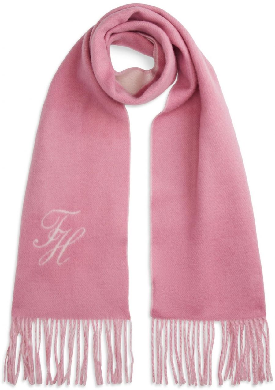 TOMMY HILFIGER Šál  orchideová / biela