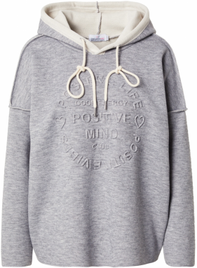 Zwillingsherz Sveter  sivá melírovaná / biela