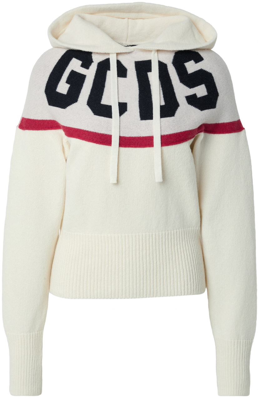 GCDS Sveter  jasne červená / čierna / biela