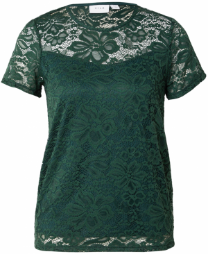 VILA Tričko 'VILISA'  tmavozelená