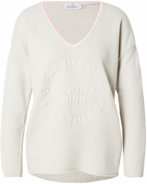 Zwillingsherz Mikina 'Positive Mind'  svetlobéžová