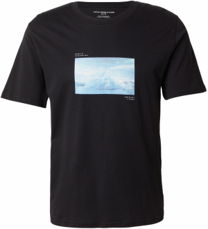 JACK & JONES Tričko 'JCOPOINT'  svetlomodrá / čierna / biela