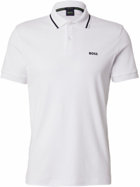 BOSS Funkčné tričko  čierna / biela