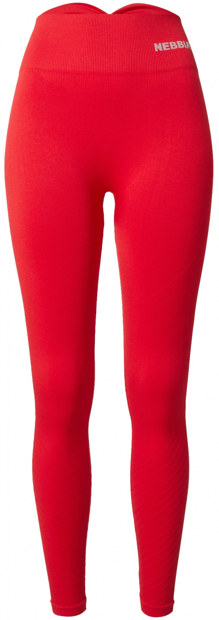 NEBBIA Športové nohavice  striebornosivá / červená
