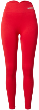 NEBBIA Športové nohavice  striebornosivá / červená