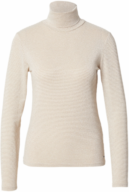 Herrlicher Tričko 'Tinsley'  púdrová / biela