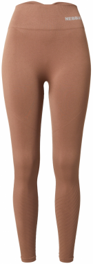 NEBBIA Športové nohavice  svetlohnedá / svetlosivá