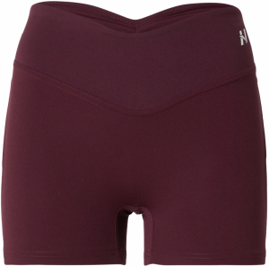 NEBBIA Športové nohavice  vínovo červená / biela