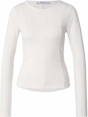 ABOUT YOU Tričko 'Line'  šedobiela