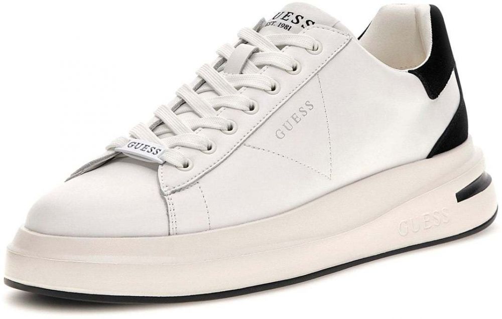 GUESS Nízke tenisky 'ELBA'  sivá / čierna / biela