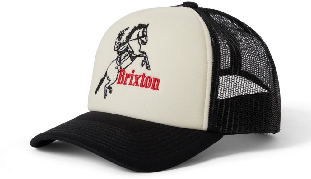 Brixton Čiapka 'RANCHING CLUB'  svetlobéžová / červená / čierna