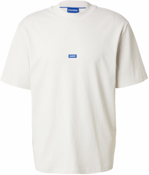 HUGO Tričko 'Nieros'  modrá / biela