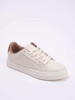 Trendyol Nízke tenisky  svetlobéžová