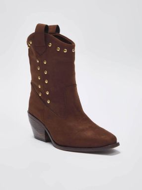 Trendyol Členkové čižmy  čokoládová