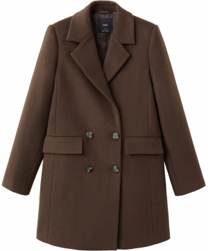 MANGO Prechodný kabát 'Dali'  čokoládová