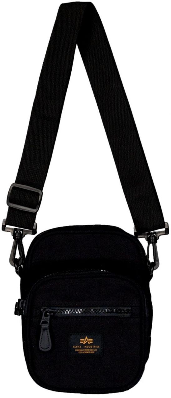 ALPHA INDUSTRIES Taška cez rameno  čierna