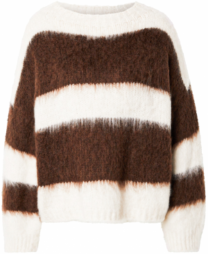 Zwillingsherz Sveter  hnedá / biela