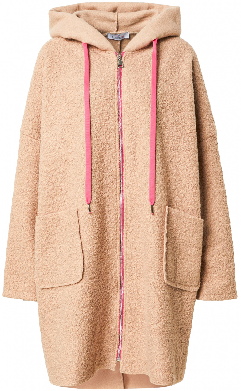 Zwillingsherz Flisová bunda 'Neon'  kapučíno
