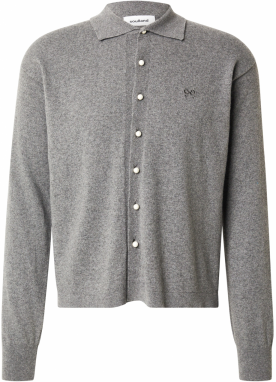 Soulland Kardigán 'YVES'  sivá melírovaná