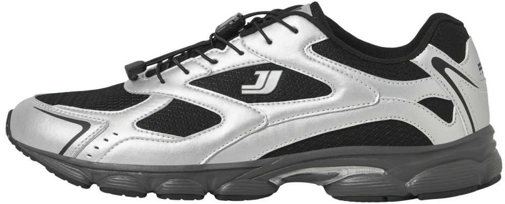 JACK & JONES Nízke tenisky 'JFWEDGE'  čierna / strieborná