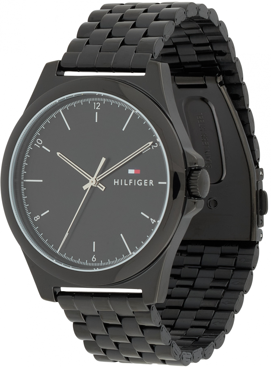TOMMY HILFIGER Analógové hodinky 'NORRIS'  čierna
