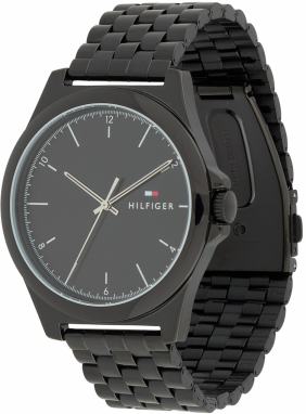 TOMMY HILFIGER Analógové hodinky 'NORRIS'  čierna