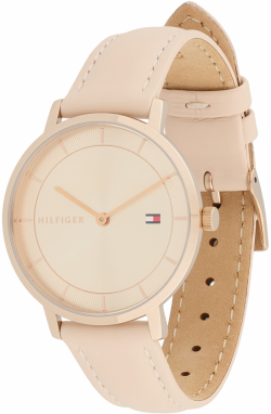 TOMMY HILFIGER Analógové hodinky 'PIPPA'  zlatá / púdrová